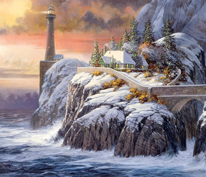 Puzzle - Cobble Hill - Világítótorony télen