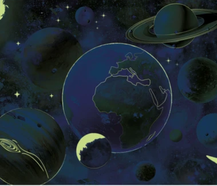 Puzzle - Dino - Bolygók Világító puzzle