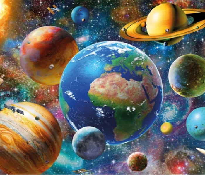 Puzzle - Dino - Bolygók Világító puzzle