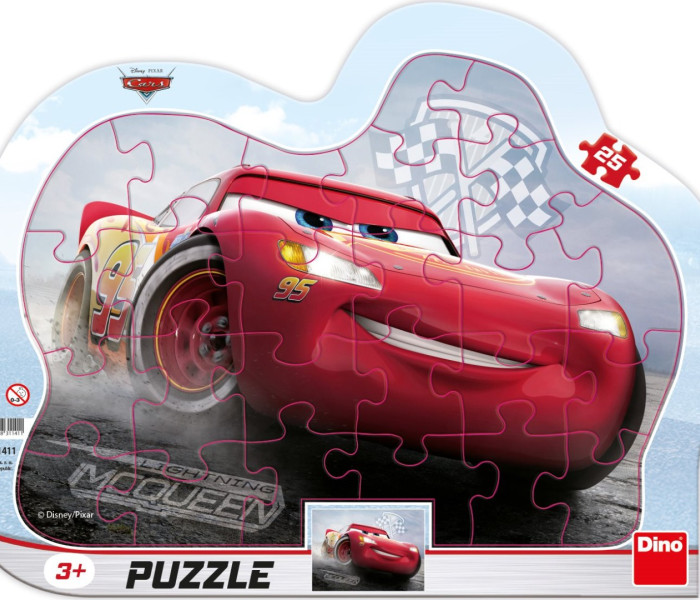 Puzzle - Dino - Villám McQueen
