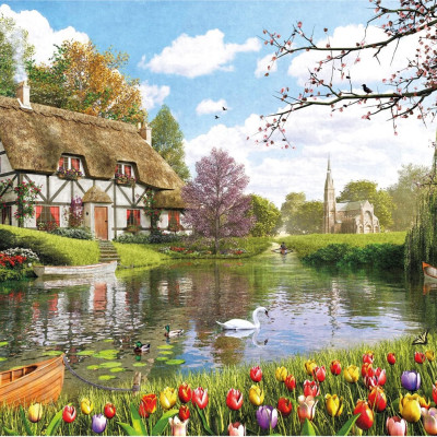 Házikó a vízparton