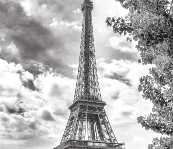 Puzzle - Dino - Fekete-fehér Eiffel-torony