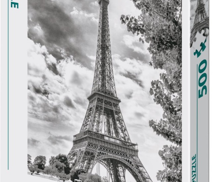 Puzzle - Dino - Fekete-fehér Eiffel-torony