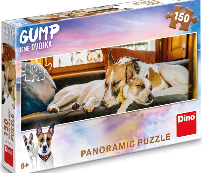Puzzle - Dino - Gump a kanapén