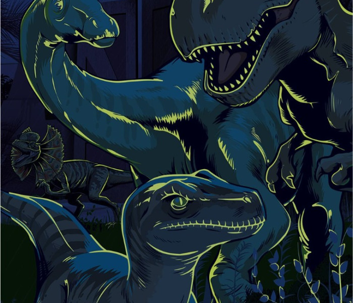 Puzzle - Dino - Jurassic World Világító kirakós