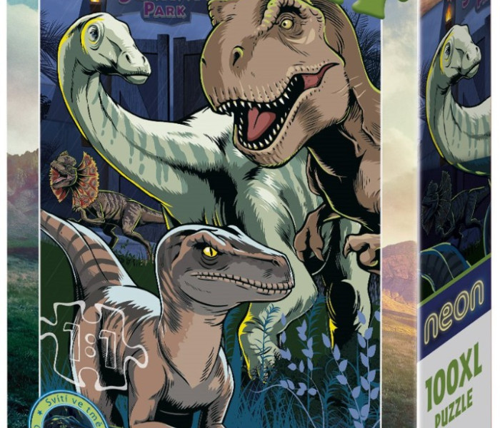 Puzzle - Dino - Jurassic World Világító kirakós