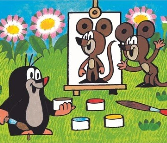 Puzzle - Dino - Vakond a festőknek