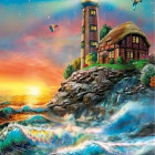 Puzzle - Dino - Világítótorony Világító puzzle