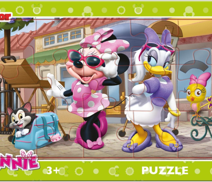 Puzzle - Dino - Minnie a Montmartre-ban