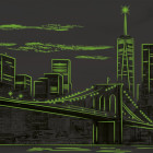 Puzzle - Dino - New York Világító puzzle