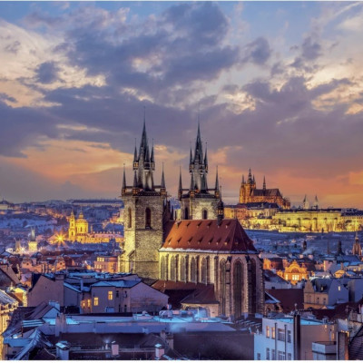 Kilátás a Hradčanyra Világító puzzle