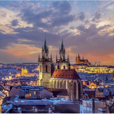 Kilátás a Hradčanyra Világító puzzle