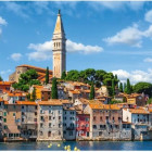 Puzzle - Dino - Rovinj kikötő - Panoramatikus Puzzle