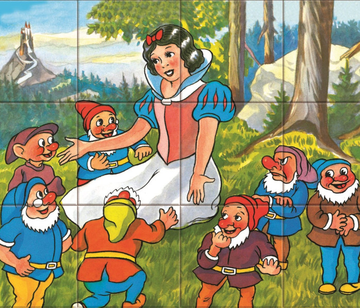 Puzzle - Dino - Hófehérke