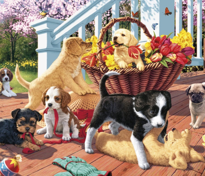 Puzzle - Dino - Kölyökkutyák secret collection