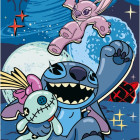 Puzzle - Dino - Stitch Világító kirakós