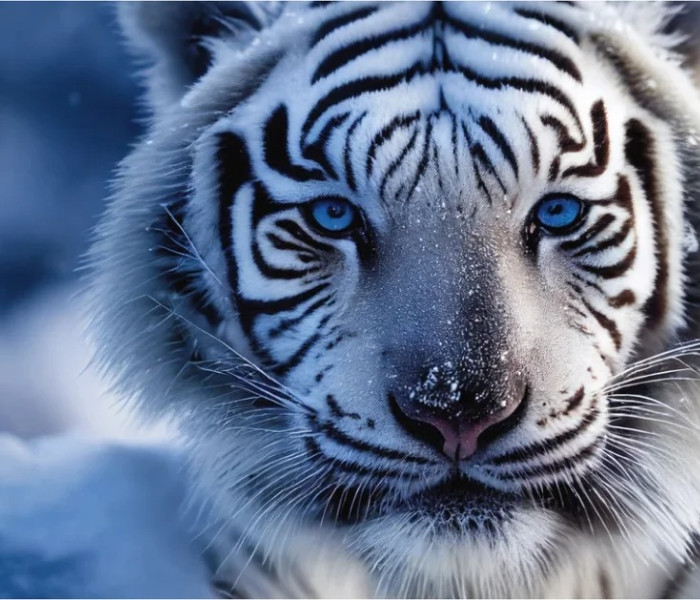 Puzzle - Dino - Fehér tigris