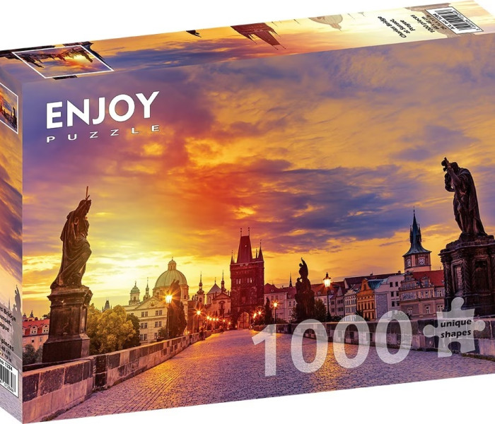 Puzzle - Enjoy - Károly híd naplementekor, Prága