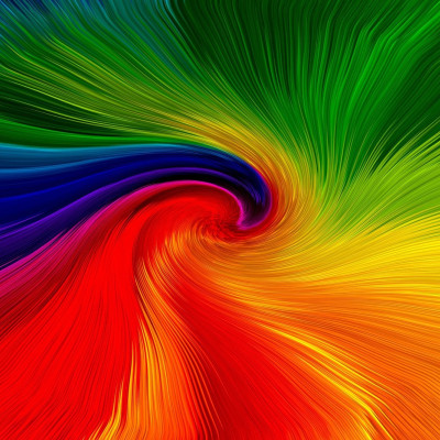 Egy forgó szivárvány