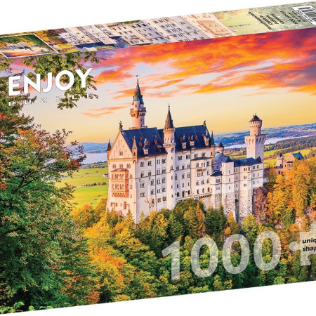 Neuschwanstein kastély ősszel Németországban