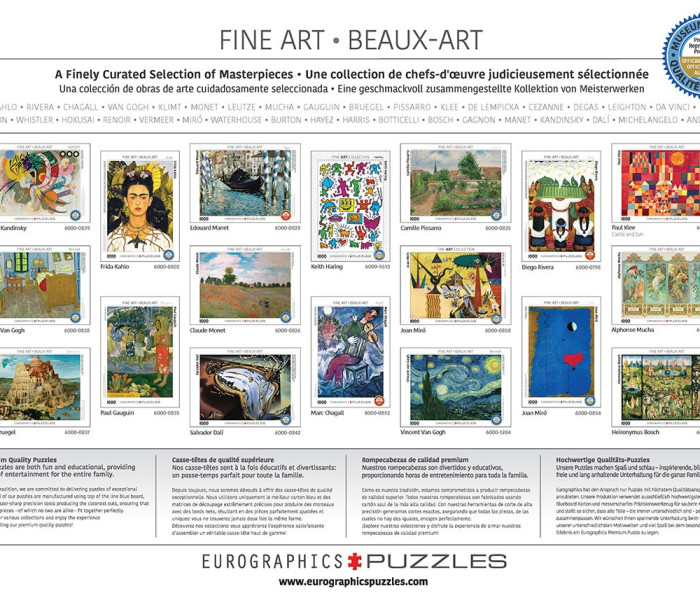 Puzzle - Eurographics - Kandinszkij színes négyzetek tanulmányozása