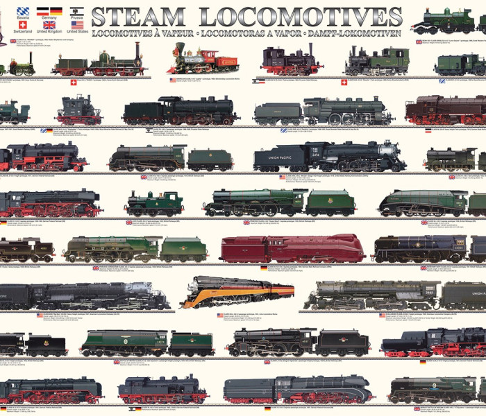 Puzzle - Eurographics - Gőzmozdonyok