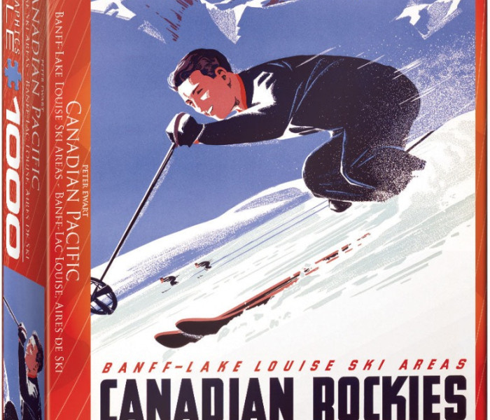Puzzle - Eurographics - Síelő Banff Lake Louise síterepek
