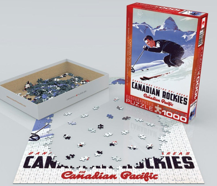 Puzzle - Eurographics - Síelő Banff Lake Louise síterepek