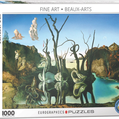 Salvador Dalí hattyúi elefántok tükörképei