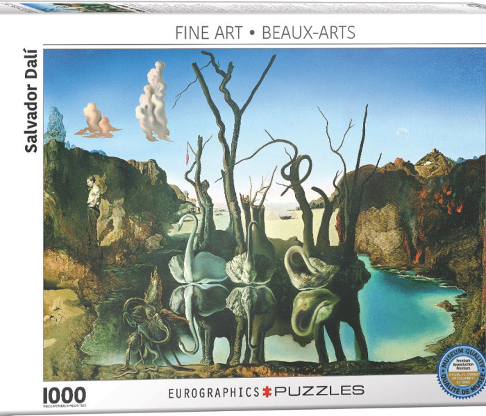 Puzzle - Eurographics - Salvador Dalí hattyúi elefántok tükörképei