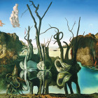 Puzzle - Eurographics - Salvador Dalí hattyúi elefántok tükörképei