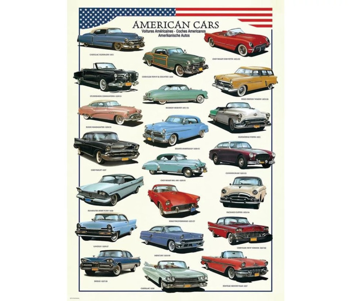 Puzzle - Eurographics - Az 1950-es évek amerikai autói