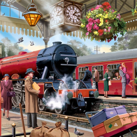 Várakozás a peronon