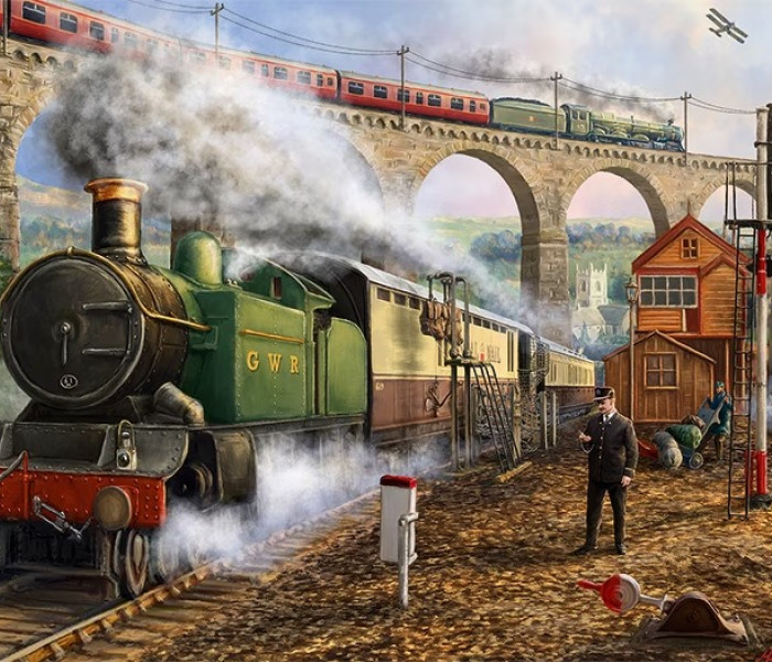 Puzzle - Falcon - Vasúti postai szállítás