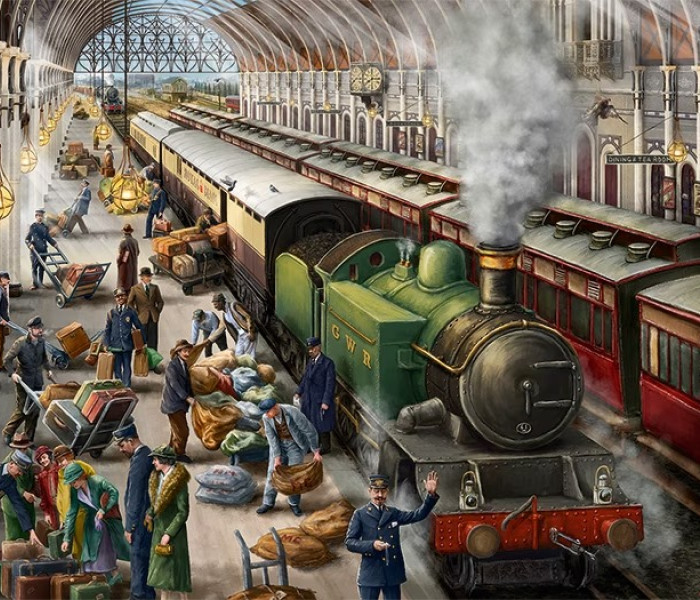 Puzzle - Falcon - Vasúti postai szállítás