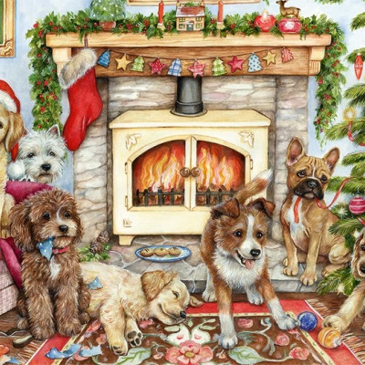 Karácsonyi kölyökkutyák