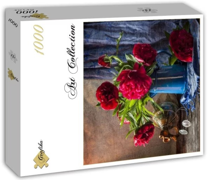 Puzzle - Grafika - Vörös pünkösdi rózsák