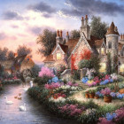 Puzzle - Grafika - Ház a Mill Creeknél