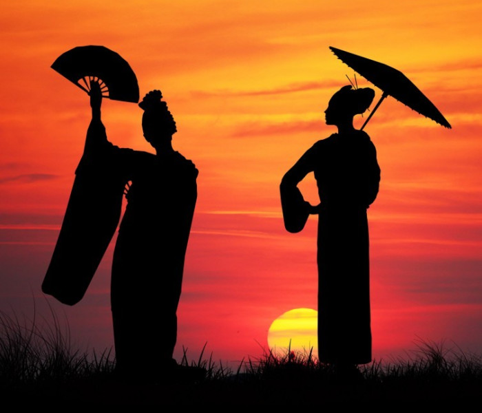 Puzzle - Grafika - Gésa naplementekor