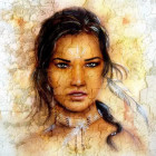 Puzzle - Grafika - Indiai nő