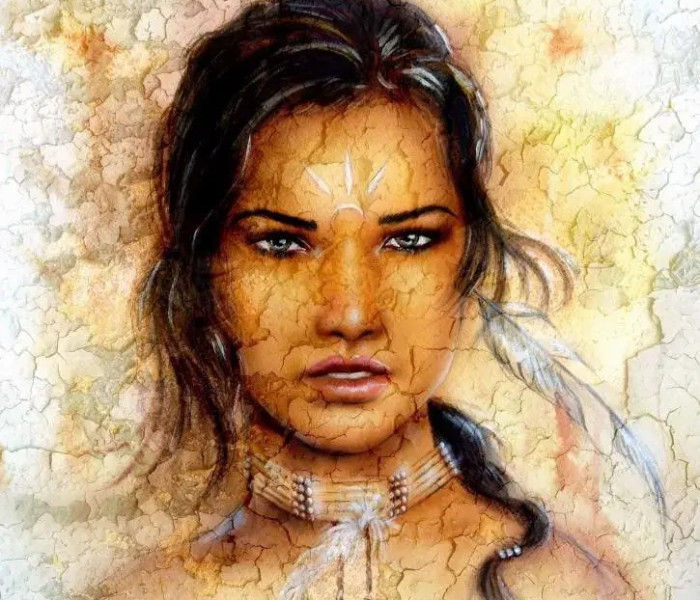 Puzzle - Grafika - Indiai nő