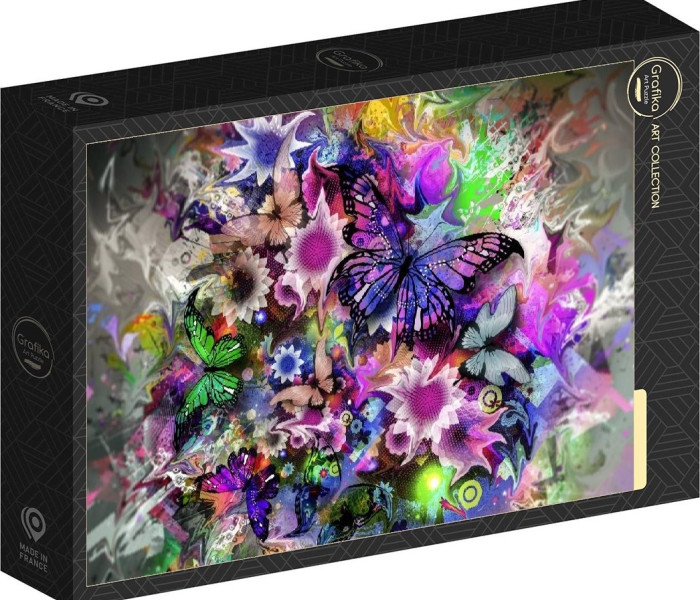 Puzzle - Grafika - Virágok és pillangók