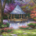 Puzzle - Grafika - Hattyúk tava