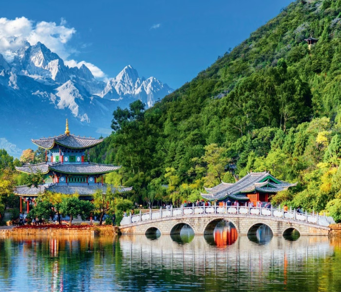 Puzzle - Grafika - Jáde Sárkány Hóhegy