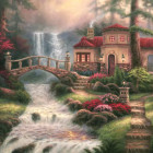 Puzzle - Grafika - Vízesések a Sierra folyón