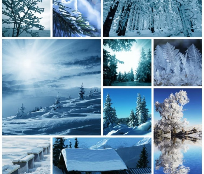 Puzzle - Grafika - Téli kollázs
