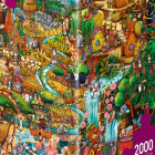 Puzzle - Heye - Egzotikus szafari - Triangular puzzle