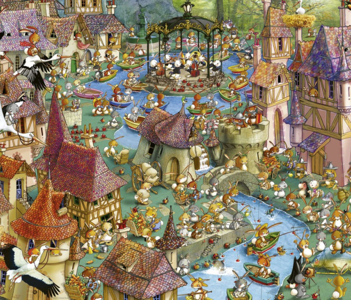 Puzzle - Heye - Nyúlváros - Triangular puzzle