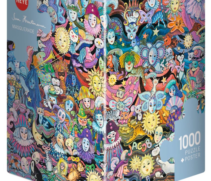 Puzzle - Heye - Maszkok - Triangular Puzzle