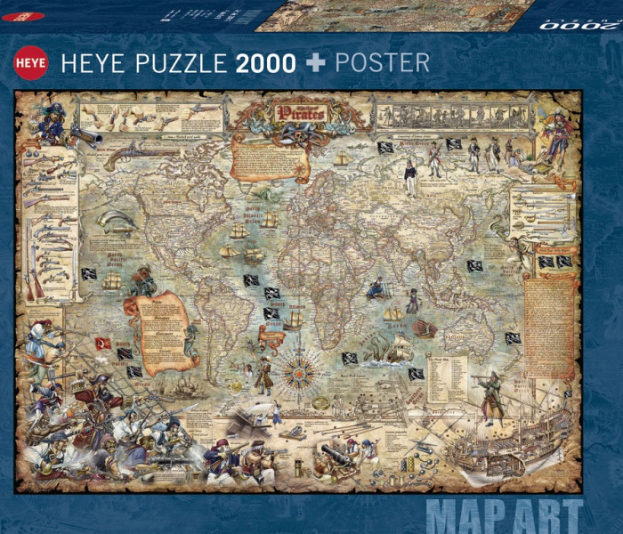 Puzzle - Heye - Kalóz térkép